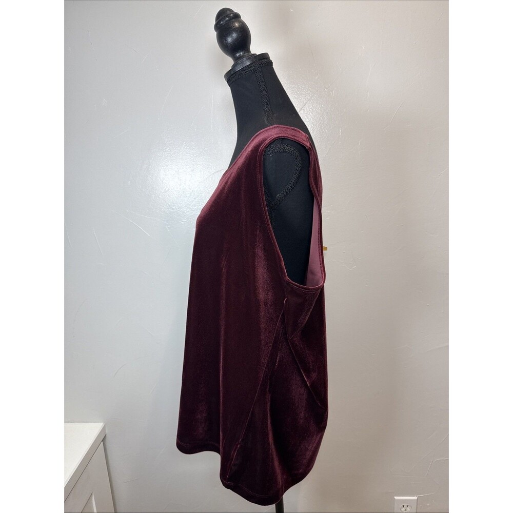 Susan Graver Tank Top and Jacket Size 2X? Wine Whimsigoth Dark Romantic - Picture 3 of 11